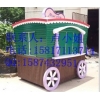 商業街售貨車，實木售賣車，廣場木制售賣亭